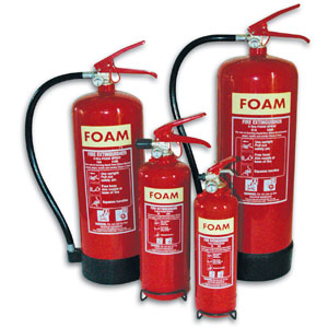 Foam fire extinguisher